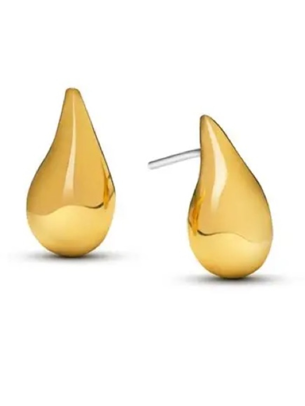SOKO and Zales Shiny Gold Drop Stud mini Dash Stud Earrings